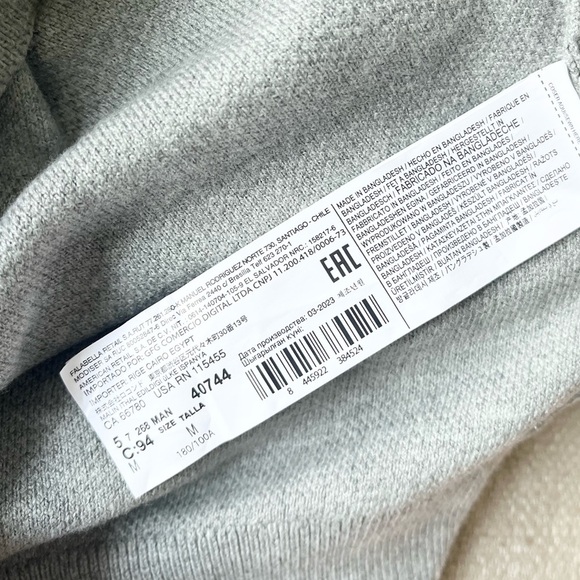 Mango Sweater Men’s Medium NWT Antiqua Jersey Crew Neck Jumper - Picture 4 of 8